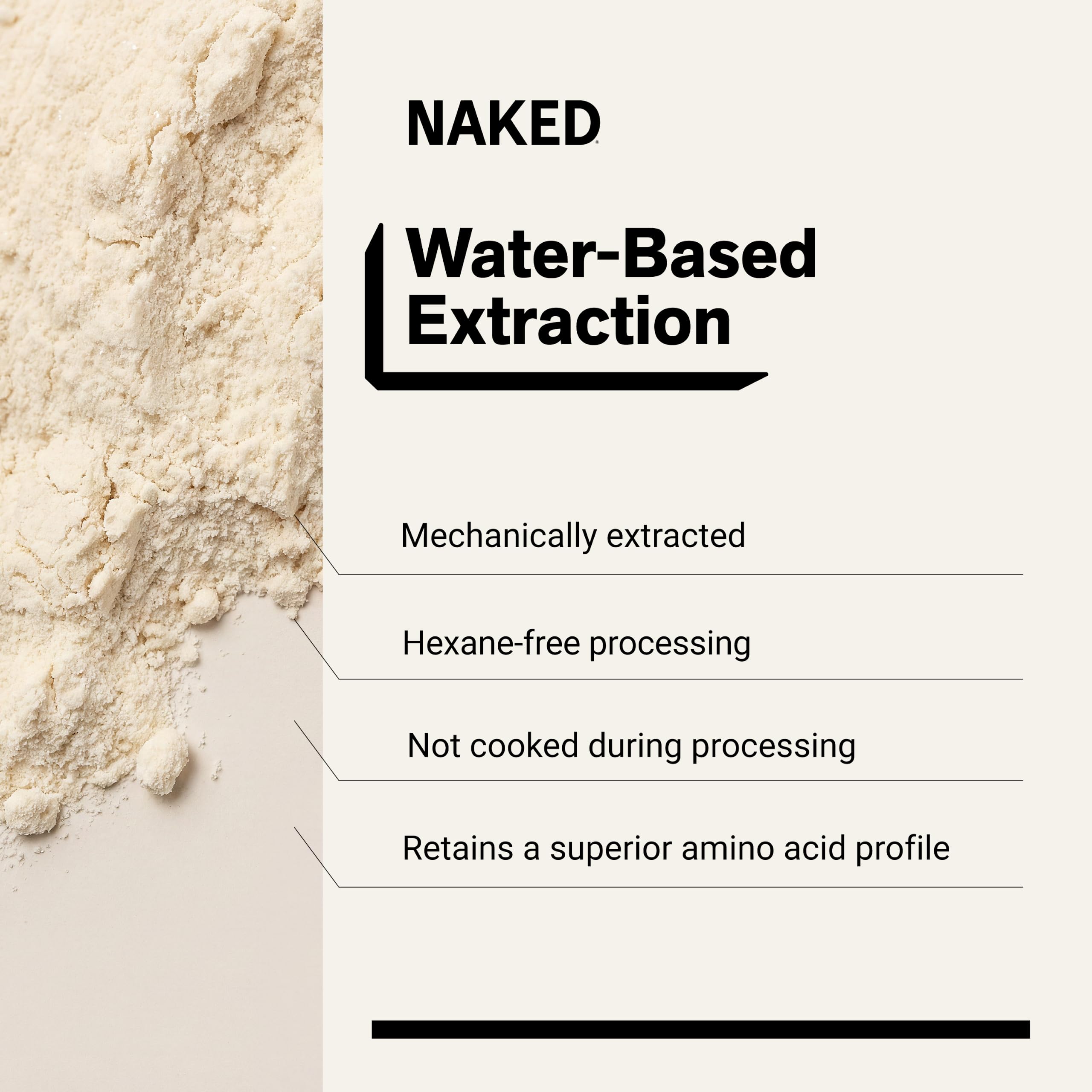 NAKED nutrition Rice - Organic Brown Rice Protein Powder - Vegan Protein Powder - 5Lb Bulk, Gmo Free, Gluten Free & Soy Free. Plant-Based Protein, No Artificial Ingredients - 76 Servings — Amazon image 4