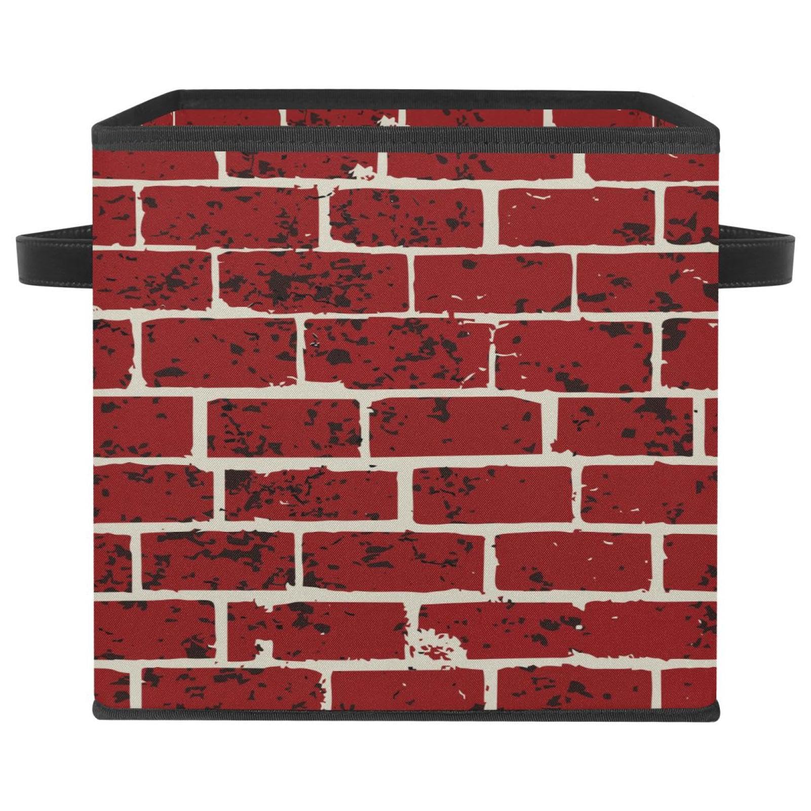 Boîte de rangement pour jouets et vêtements imprimé briques
