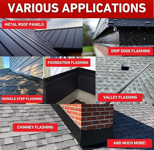 Miniatura 9 de EAGLE 1 Rollos tapajuntas de revestimiento para techo o uso general de calibre 26 - Bricolaje o contratistas (longitud de 10 pies, varios tamaños en