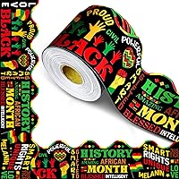 Vista 12 de Outus Bordes de tablero de anuncios con temática de construcción de 68 pies, decoración de aula de regreso a clases, rayas amarillas, borde