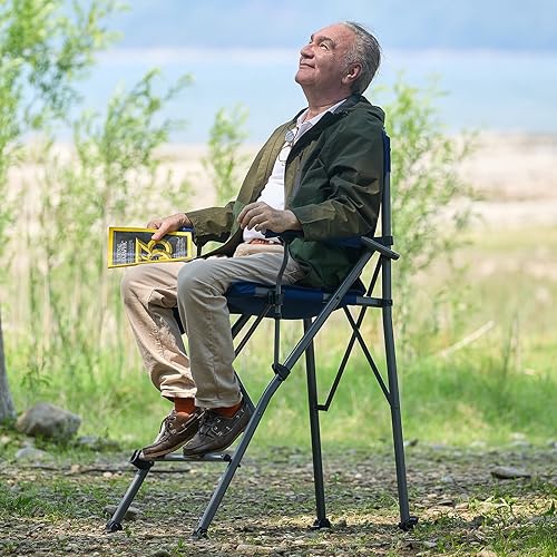 Miniatura 2 de EVER ADVANCED Tall Directors - Silla de directores con portavasos de 31 pulgadas, silla plegable de altura de barra para campamento, deportes con