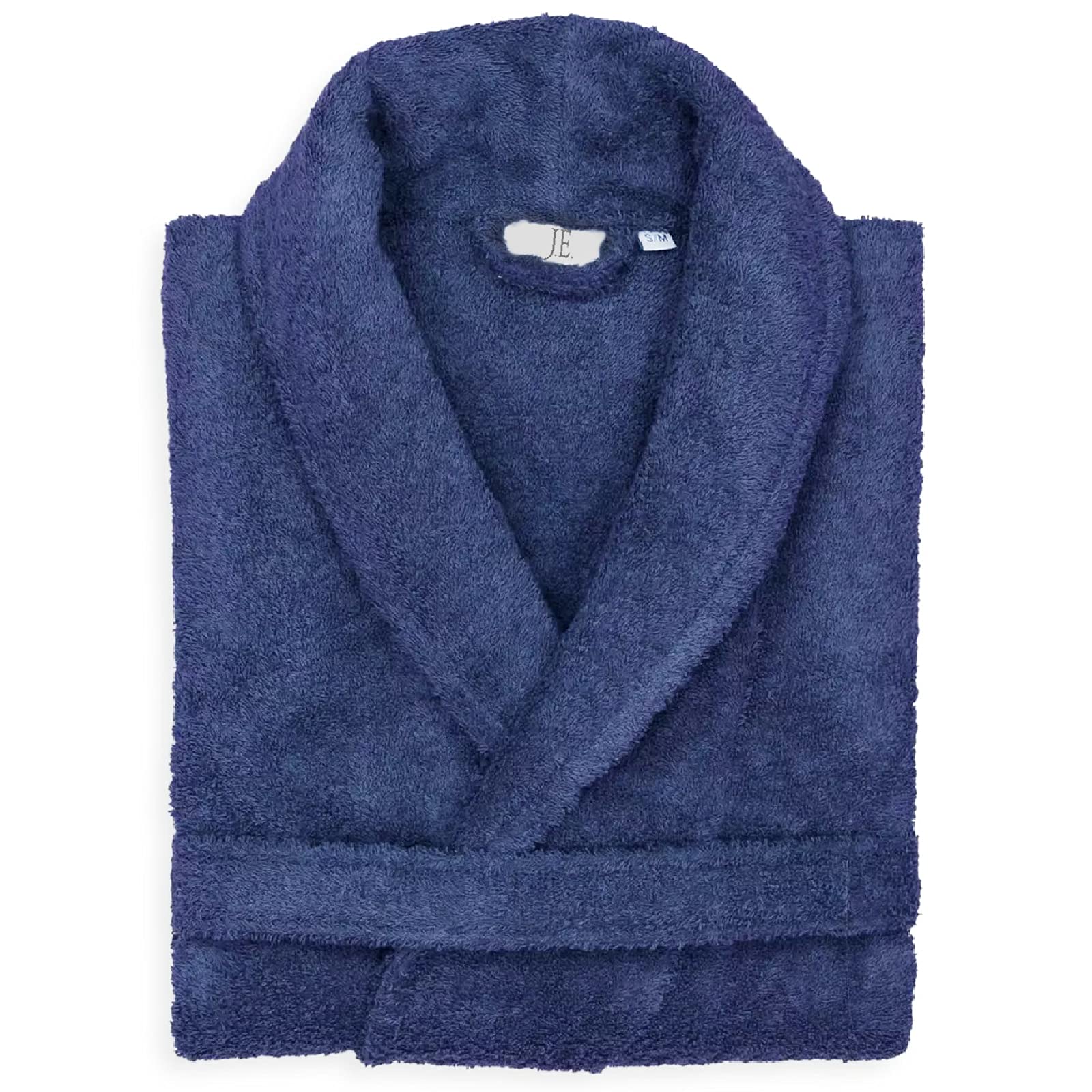 Mens Ladies Unisex Egyptian Cotton Terry Towelling Shawl Collar And Hooded Bathrobe — view 16