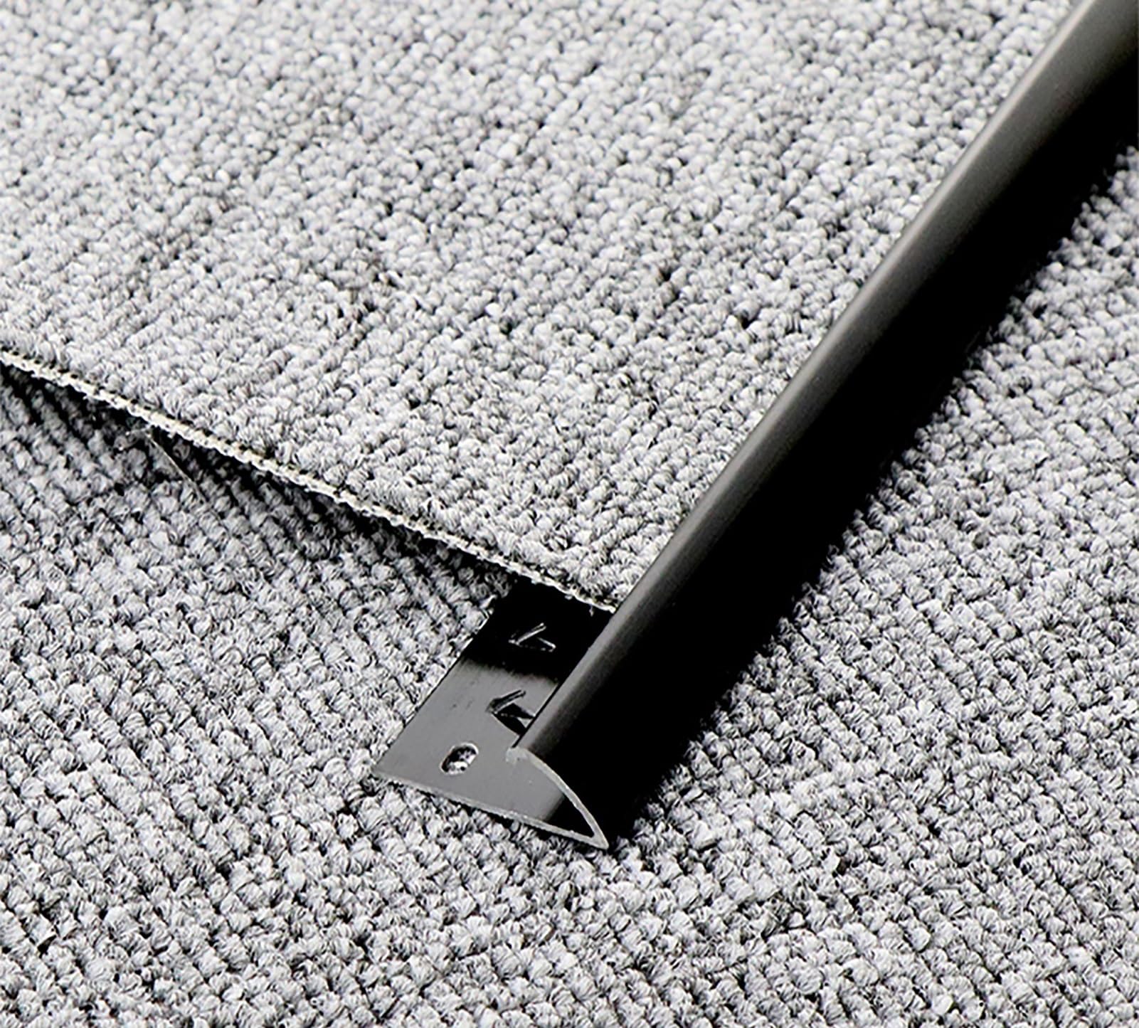 Listwa przejściowa aluminiowa typu Z do drewna i wykładziny/płytek – 90 cm długości, listwa wykończeniowa do gładkich przejść między podłogami(Silver)