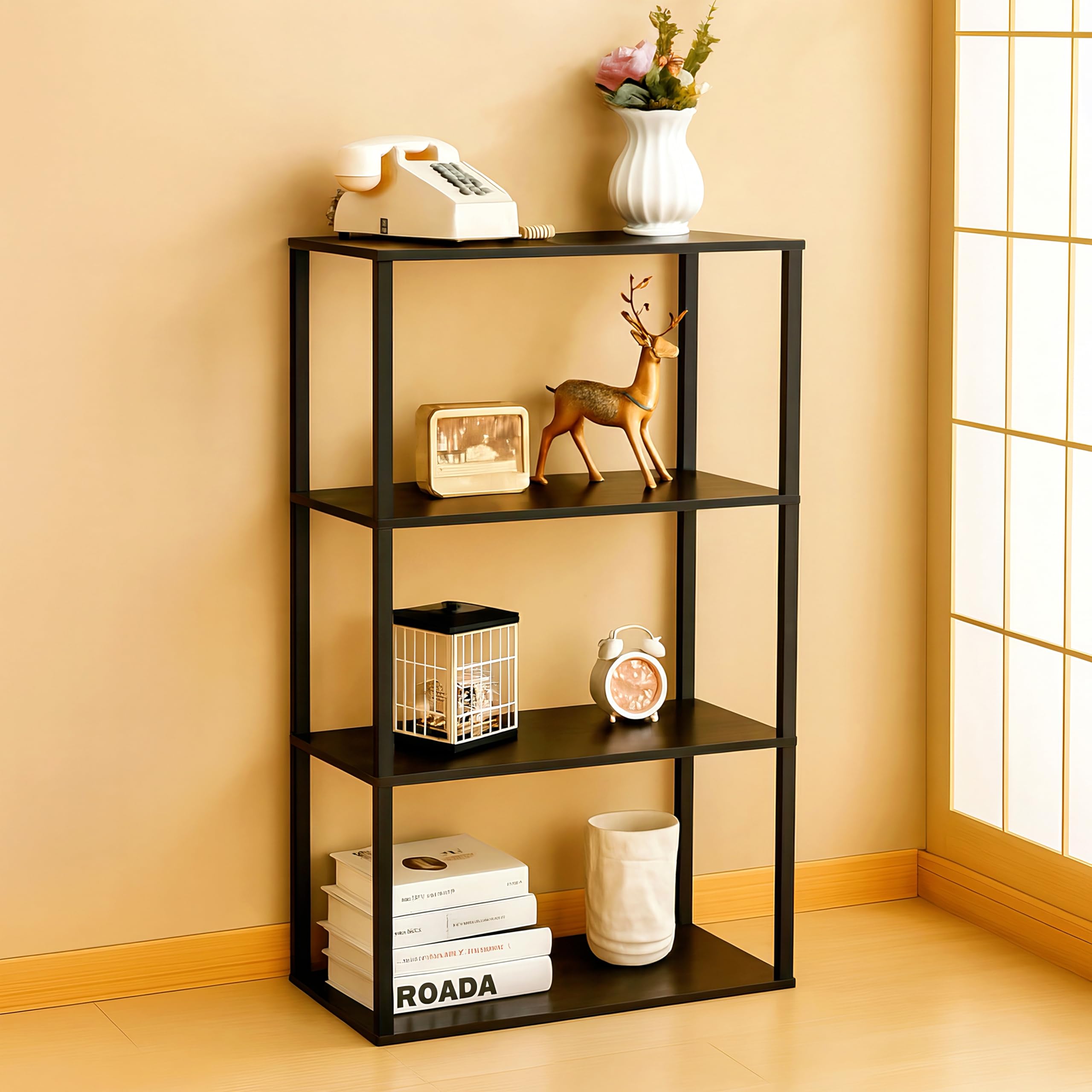 Amazon｜Wio Mio オープンシェルフ ラック 棚 4段 多機能収納ラック