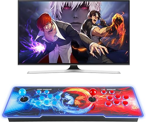 HHU Consola de juegos 3D Pandora Box Arcade con función WiFi, 10000 juegos preinstalados, videojuegos Plug and Play, máquina de juegos retro para