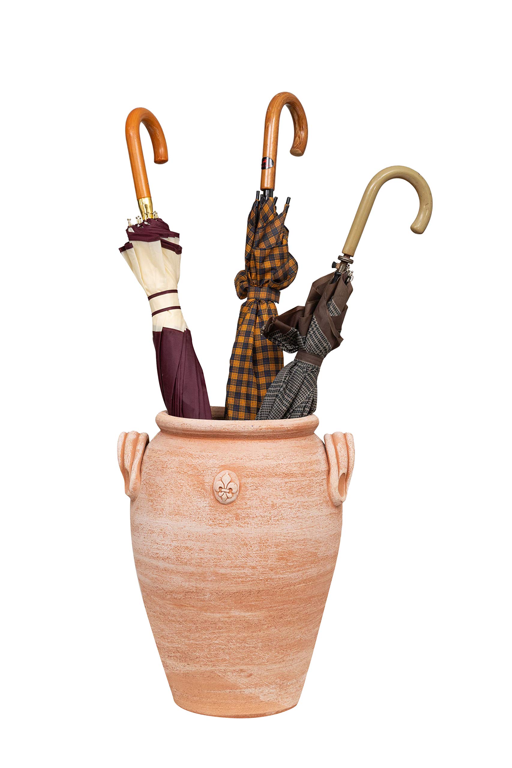 Biscottini Orcio in terracotta toscana 46x34x36 cm | Vaso terracotta Made in Italy | Giara terracotta da esterno