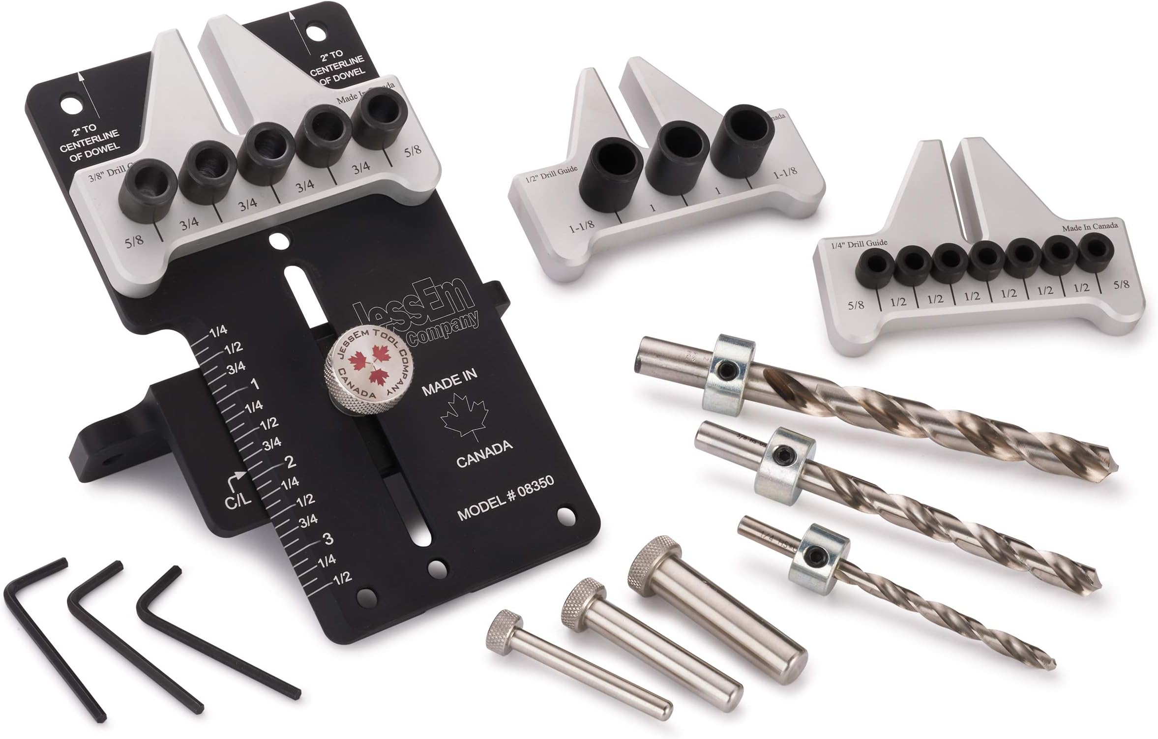 08350MK Dowelling Jig Master Kit Precision Woodworking Joinery Tools