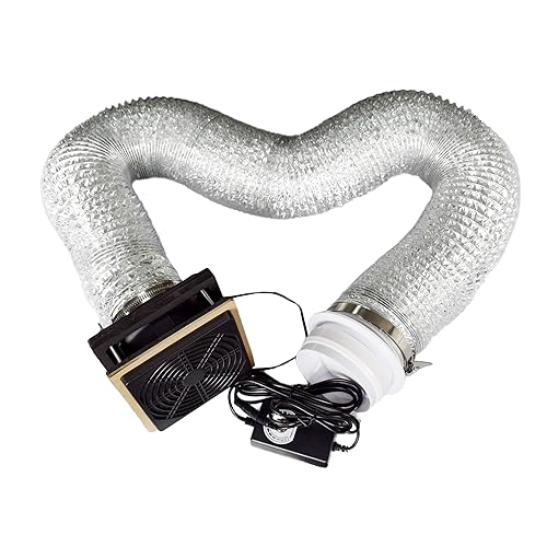 Kit de ventilación de impresora 3D para carcasa con ventilador de escape de 4 pulgadas, extractor de humos, absorbente de ahumador, elimina el olor