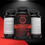 Nutratology® Testosterone Booster pour les hommes (en anglais seulement) Tribulus Terrestris, Tongkat Ali, Maca, Horny Goat Weed, Ginseng, DIM. & Production de testostérone 180 Capsules