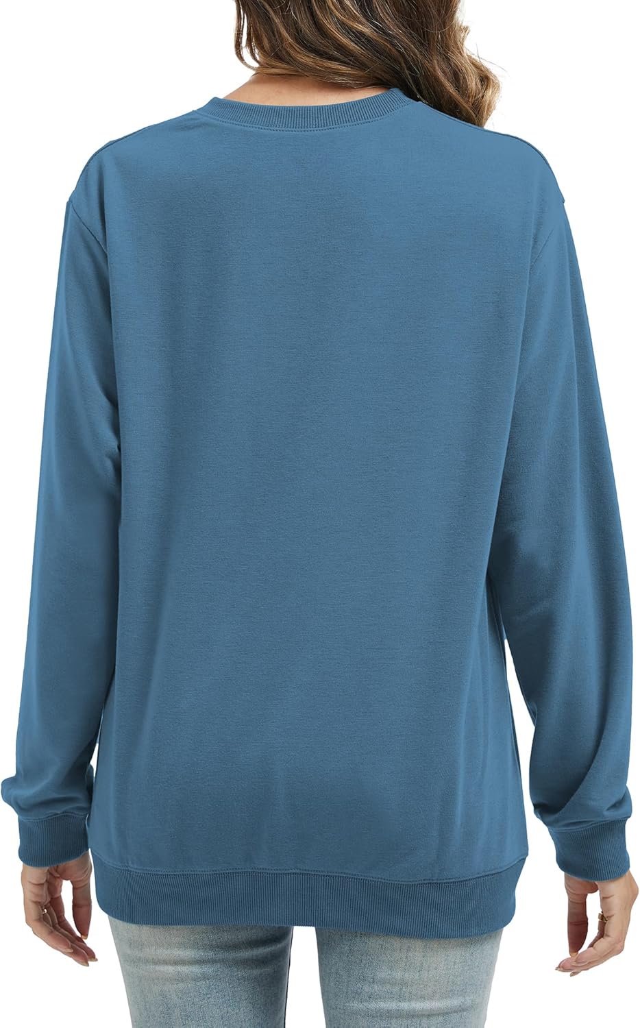 Womens Paw Sweatshirt Long Sleeve Dog Mom Shirt Crewneck Pullover Dog Lover Sweatshirts - Image 5