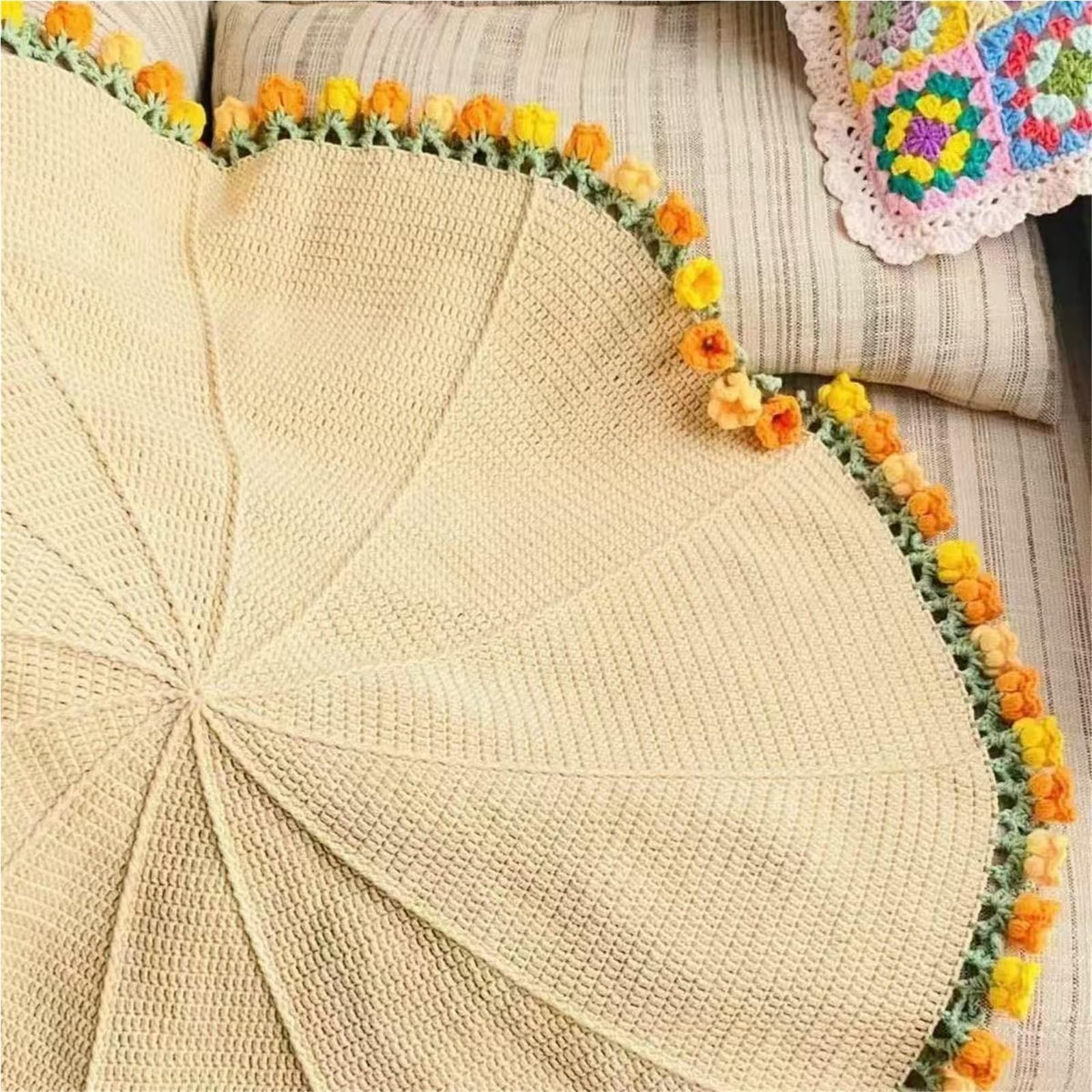 Amazon｜ブーケブランケットかぎ針編みキット、70CM/27.5インチの