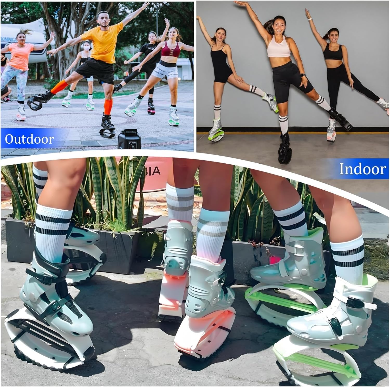Kangaroo Scarpe da Rimbalzo Scarpe da Canguro Fitness rimbalzanti per Uomo e Donna Stivali da Luna, utilizzati per Esercizi aerobici e intrattenimento brucia Grassi