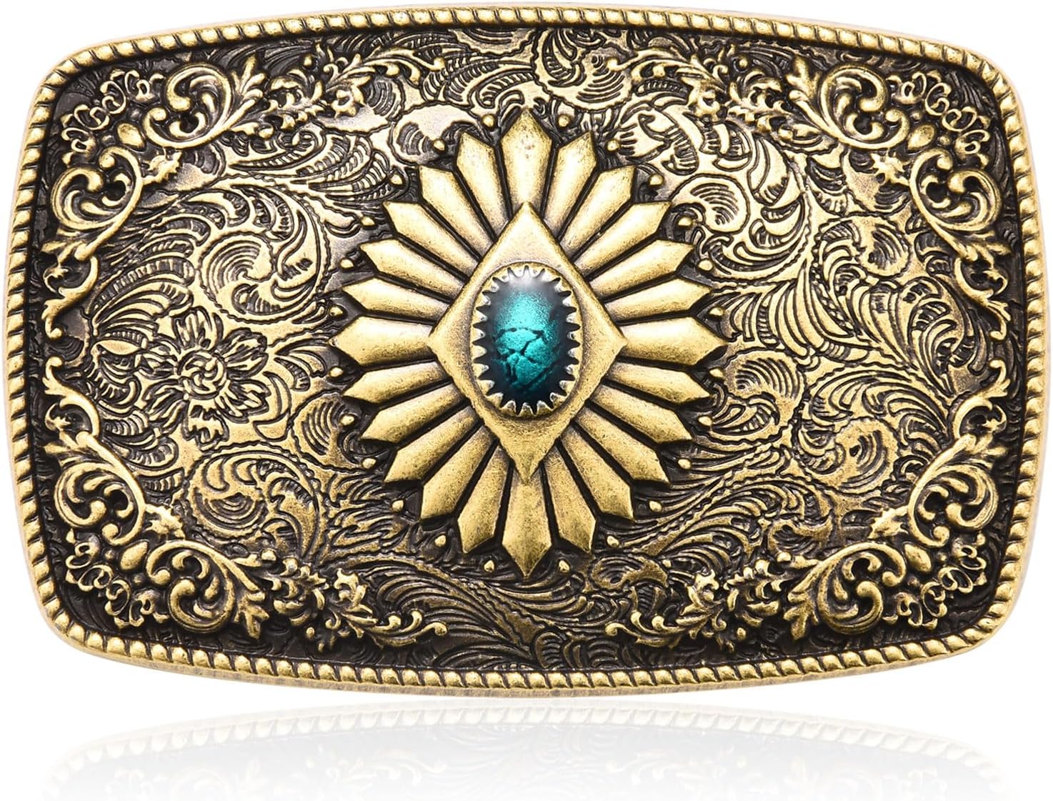 Antique Turquoise Belt Buckles for Men Women│Western Texas Cowboy Cowgirls Christmas Halloween Belt Buckle