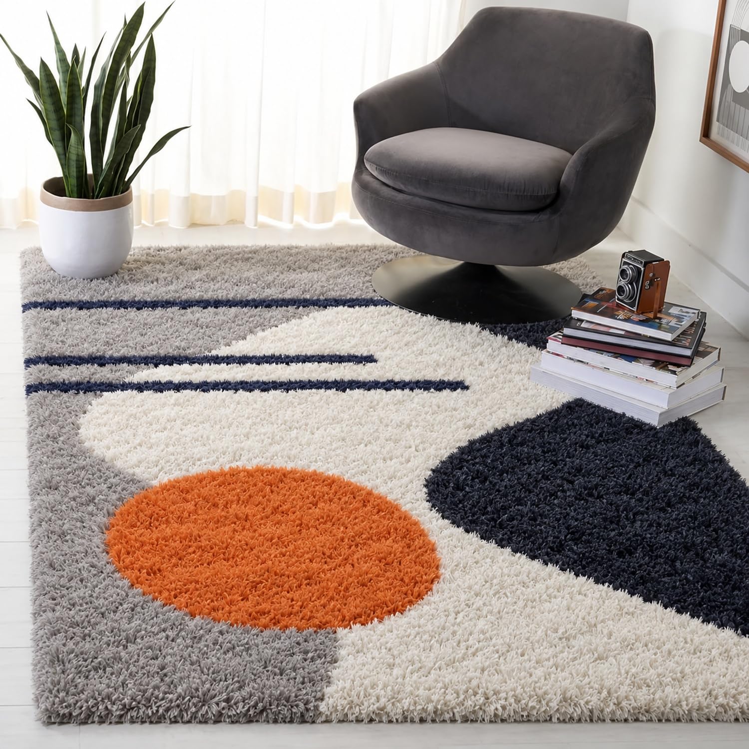 Ivory Shaggy Carpet - Soft & Luxurious Rug -17 Ivory Shaggy Carpet - Soft & Luxurious Rug -17