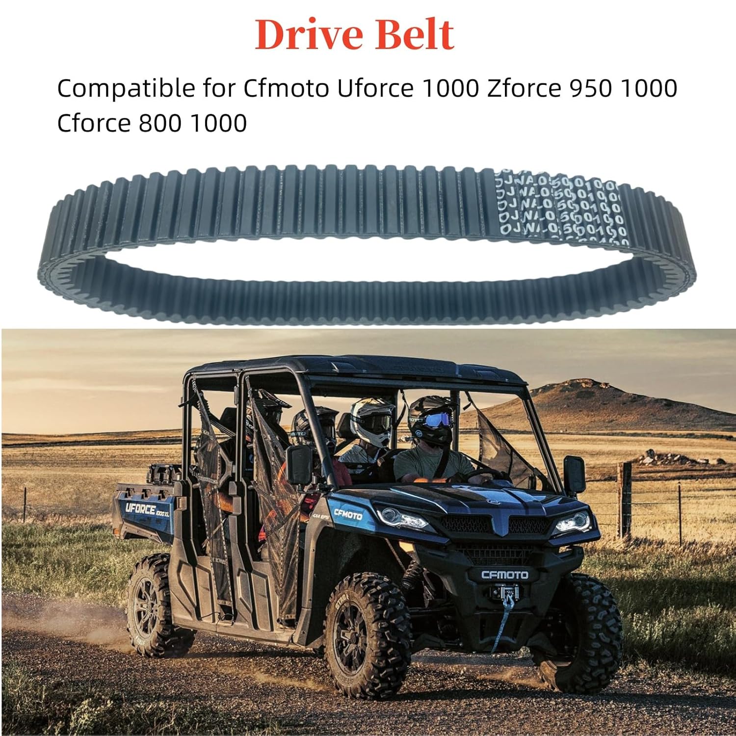 Drive Belt Compatible for Cfmoto Uforce 1000 Zforce 950 1000 Cforce 800 1000 Replace 0JWA-055000-10000