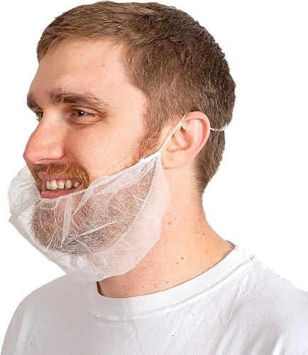 Redes para barba, cubiertas desechables para barba, red de barba para servicio de alimentos, cocina, limpieza, 18 y 21 pulgadas