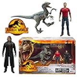 Jurassic World Dominion - Owen & Velociraptor Blue Extreme Danger Pursuit Pack of 3 Articulated Figures