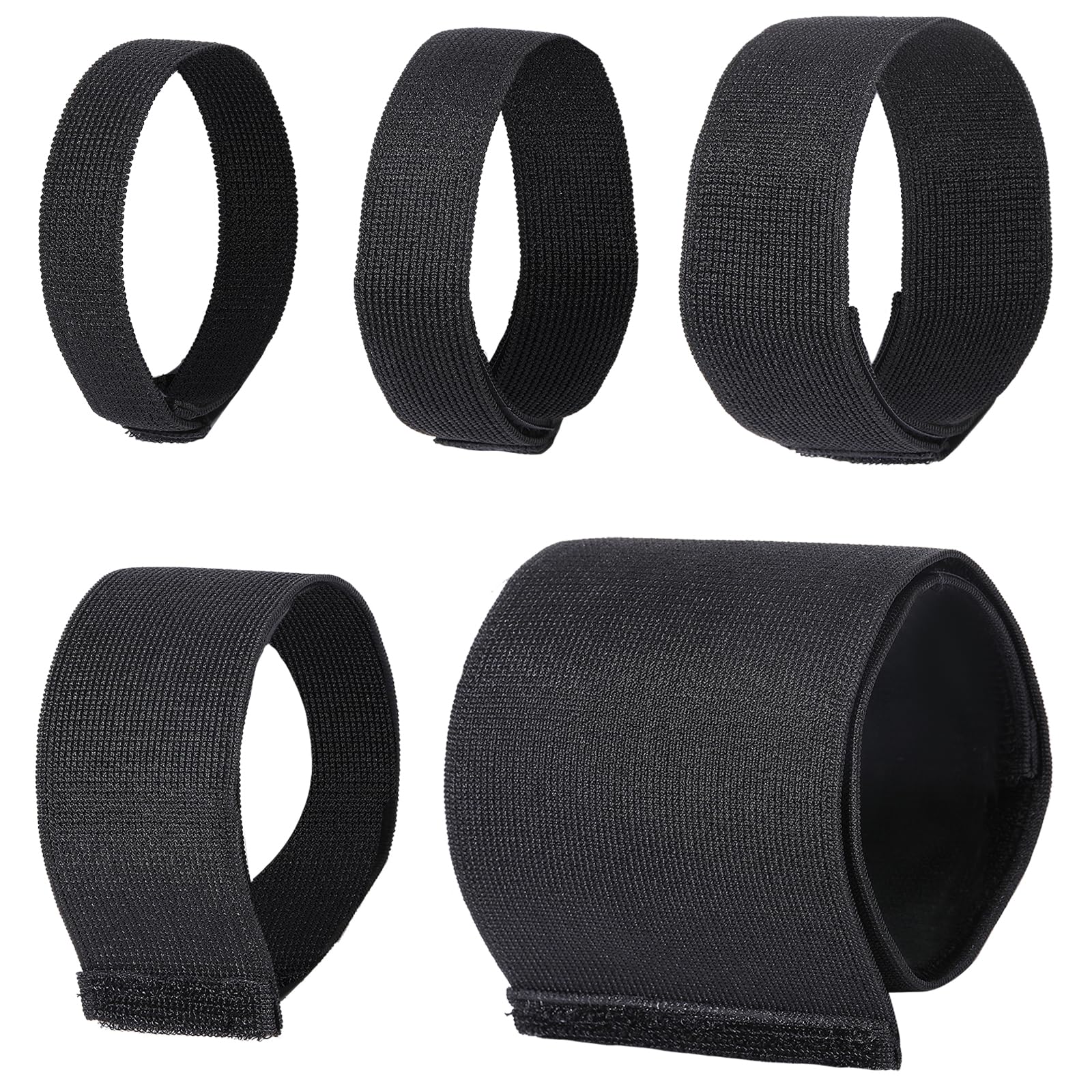 CHGCRAFT 5 unidades cinturón de hielo nailon bandas elásticas poliéster dispositivo entrenamiento deportivo negro