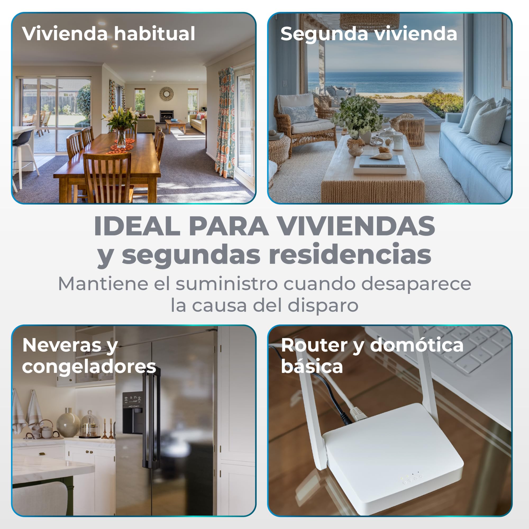 Diferencial Auto Rearmable 40A 30mA Tipo AC 2P – Interruptor Diferencial Rearme Automático Carril DIN – Diferencial Autorrearmable Automático Protección Eléctrica — view 4