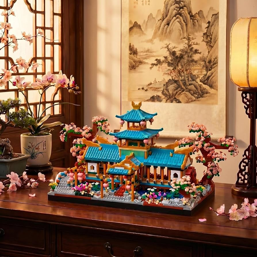 Amazon.com: JXRLMB Chinese Classical Suzhou Gardens Micro Building