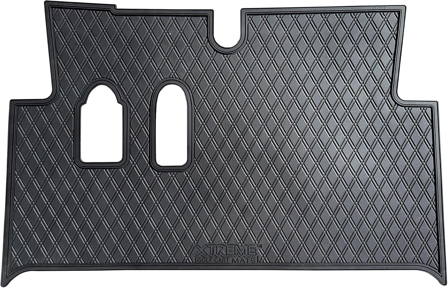 Xtreme Mats Rubber MadJax E Series Compatible Full Coverage FloorMat Floor Liner for Golf Carts (All Black)