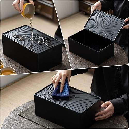 Miniatura 5 de TEANAGOO Juego de té japonés, juegos de té chinos, tazas de té japonés de porcelana, juego de té gongfu chino, juego de té asiático para adultos,