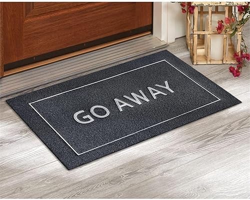 Miniatura 92 de JJUUYOU Tapete para puerta delantera, entrada exterior, duradero, tapete de bienvenida para interiores y exteriores, antideslizante, divertido