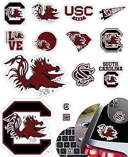 USC Stickers for Gift, Car, Water Bottle, Laptop, and Phone for Football Fans and University Graduates (South Carolina Gamecocks)