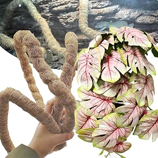 Natural Reptile Vines,Fake Plants for Terrarium,Tank Accessories