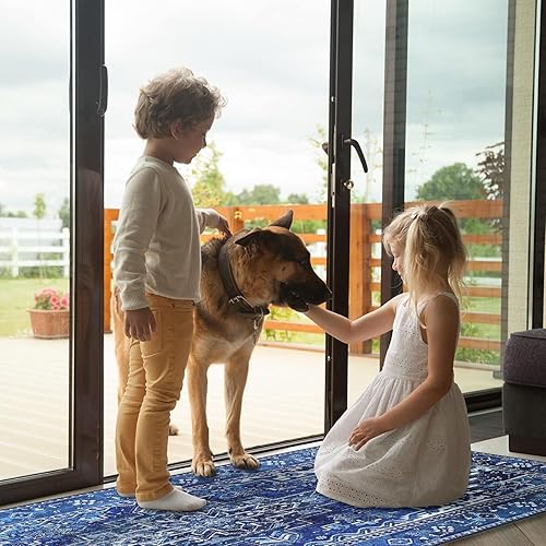 Miniatura 5 de MaxRugrs Alfombra Lavable Antideslizante para Pasillo, Alfombras de Pasillo Resistente a Manchas Vintage para Entrada, Sala de Lavandería,