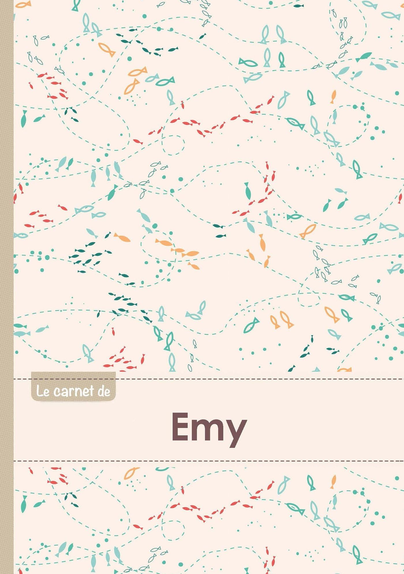 Le carnet d'Emy - Lignes, 96p, A5 - Poissons