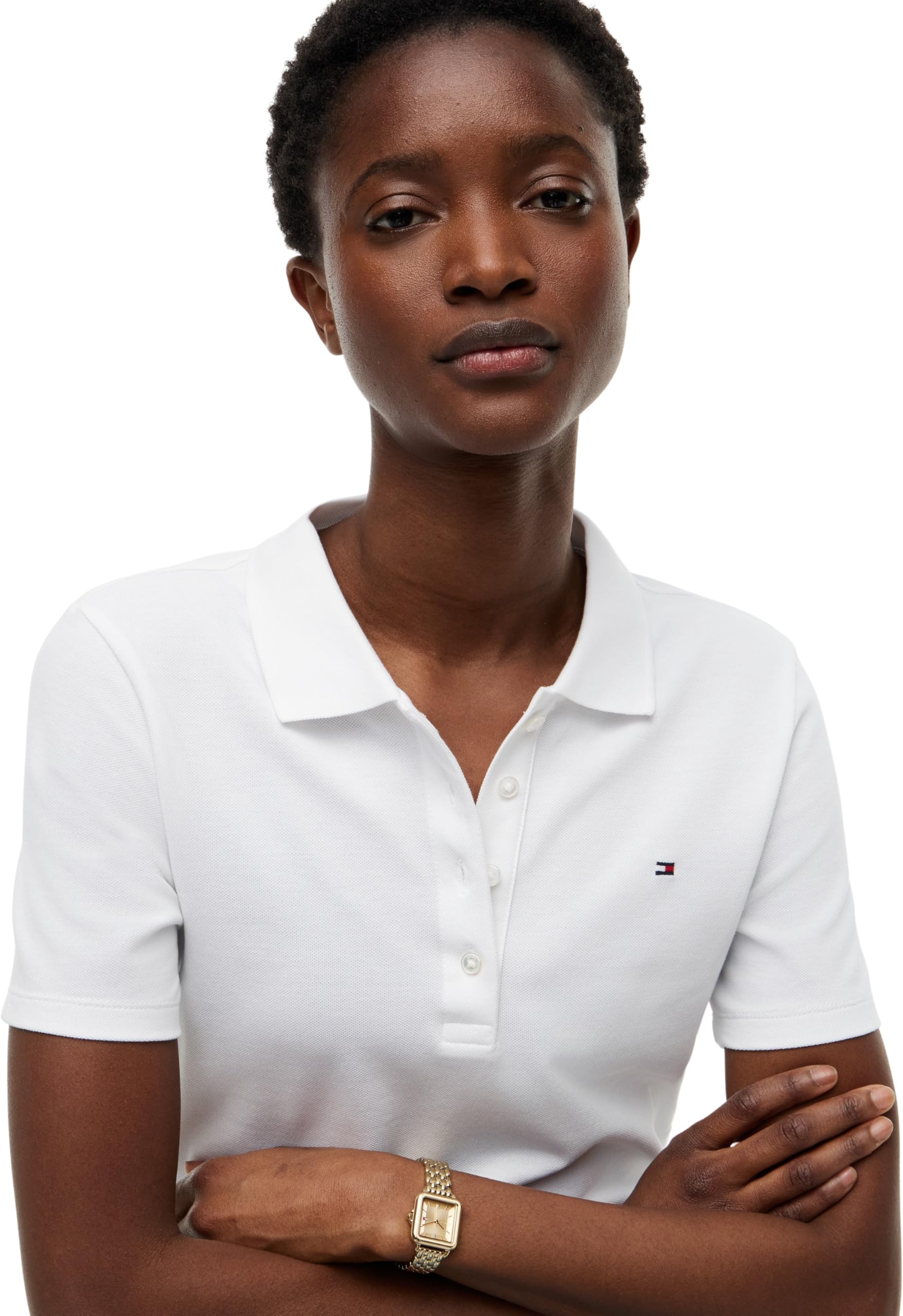 Tommy Hilfiger Polo Manches Courtes Femme 1985 Polo Slim Fit