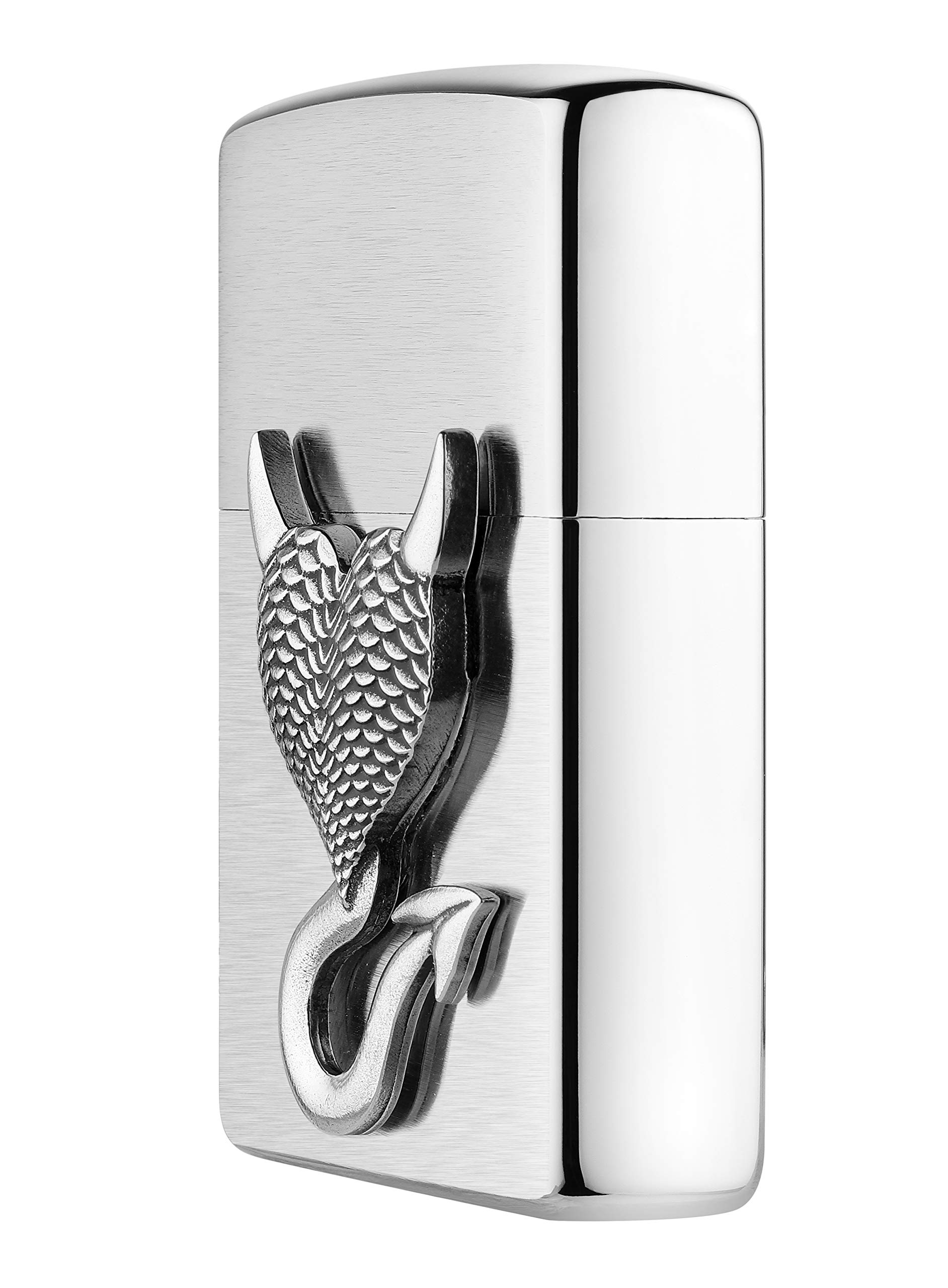 Zippo Sturmfeuerzeug 'Devil Mini Emblem 3D' – Windfest, Nachfüllbar, Made In USA