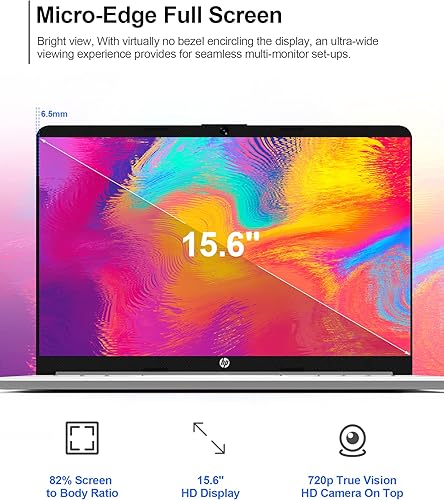 Miniatura 4 de HP 2023 Laptop con pantalla táctil de 15.6 pulgadas, 16 GB de RAM, 1T SSD, procesador Intel Core i3-1115G4, duración de la batería de 11 H, Wi-Fi,