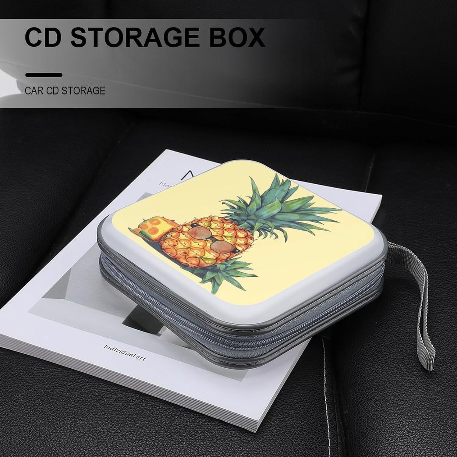 Funny Pineapple CD Case CD Storage Box DVD Sleeves