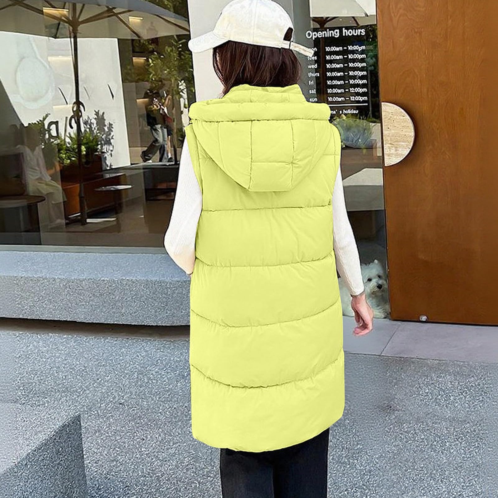 Giacche imbottite per le donne invernali di media lunghezza piumino cappotto con zip chiusura con bottoni cappotti caldi trapuntati giacca con cappuccio con maniche rimovibili Capispalla oversize