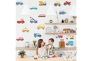 Pegatinas de Pared Vehículos de Construcción para Niños