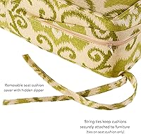 Vista 167 de Greendale Home Fashions 2-Piece Outdoor Deep Seat Cushion Set, Steel Blue Stripe