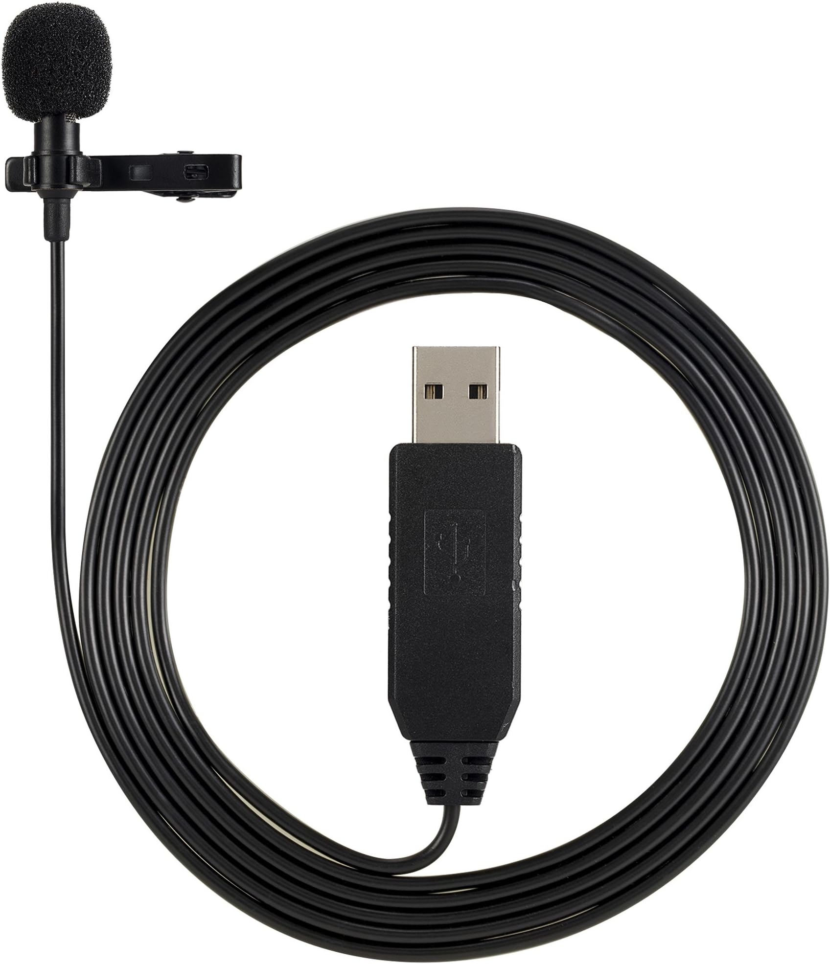 USB Microphone, EFANTUR PC Microphone Omnidirectional Condenser Lavalier Lapel External Microphone Clip on Mic for Podcast Youtube Skype MSN Online Interviews Audio Recording, Plug and Play PC MAC Laptop Macbook