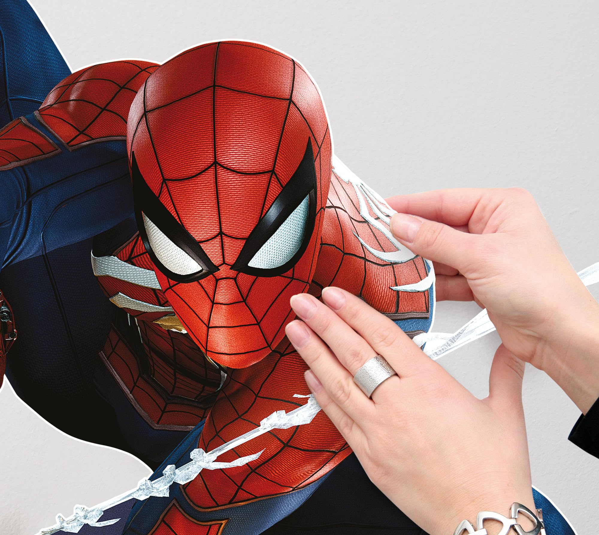 Komar Wall Sticker Marvel Spider-Man Night Size 50 x 70 cm Wall Sticker Children's Room Wall Decoration Blue Red - Image 3