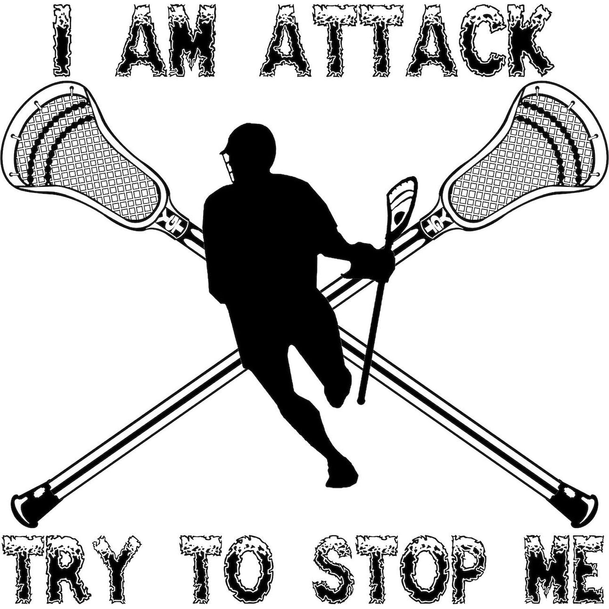 CafePress Lacrosse Attackman Patches 4