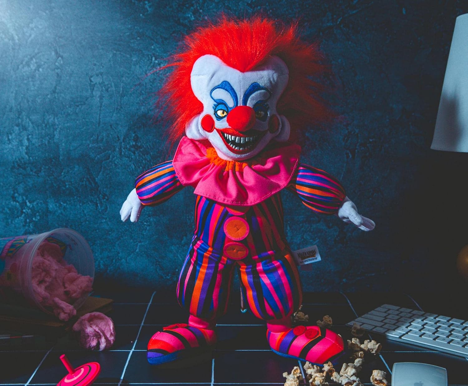 Killer Klowns from Outer Space Rudy 14-Inch Collector Plush Toy, Large Soft Stuffed Animal | 80s Horror Movie Collectibles