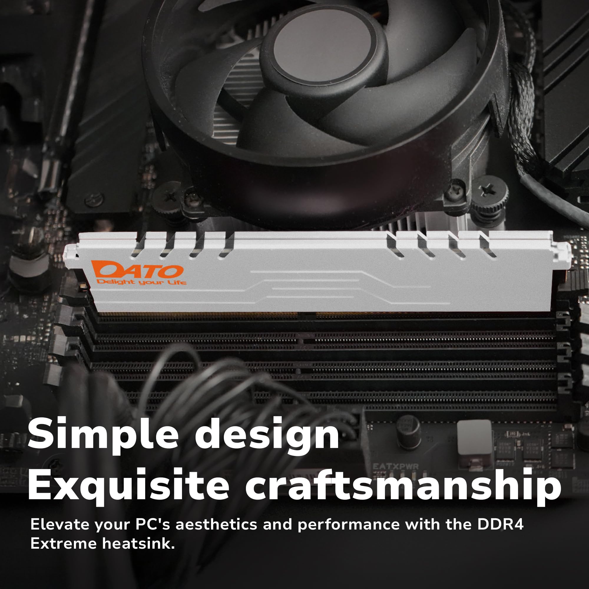 DATO DDR4 RAM 32GB (16GBx2) 3200MHz with Heatsink dimm PC3200 CL16