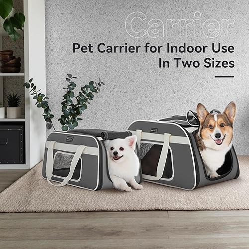 Vista 46 de PETSFIT Transportador de gatos aprobado por aerolíneas con ruedas diseñado para perros pequeños/gatos con cuerda de seguridad ajustable y ruedas