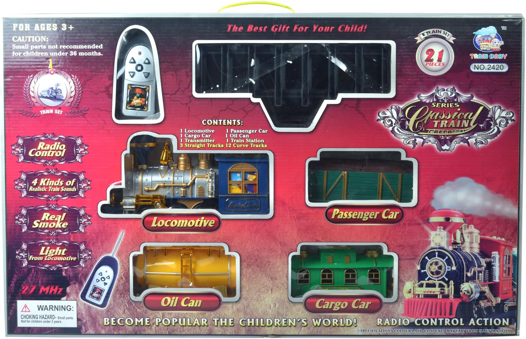 Tabu 21pcs Classical Remote Control Train