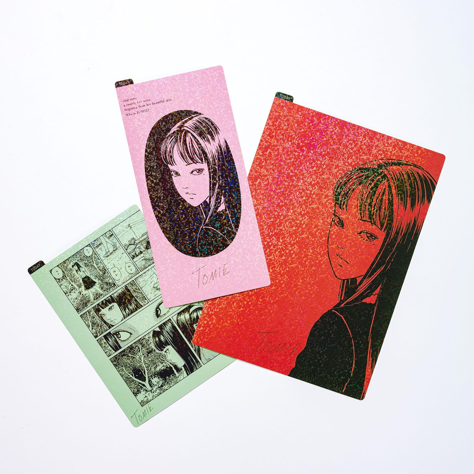 Amazon.co.jp: 伊藤潤二/ほぼ日の下敷き 富江 green オリジナルサイズ