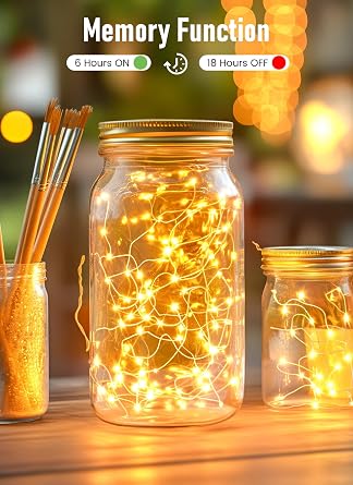 Minetom Twinkle Fairy Lights Plug in, 66ft 200 LEDs USB String Lights