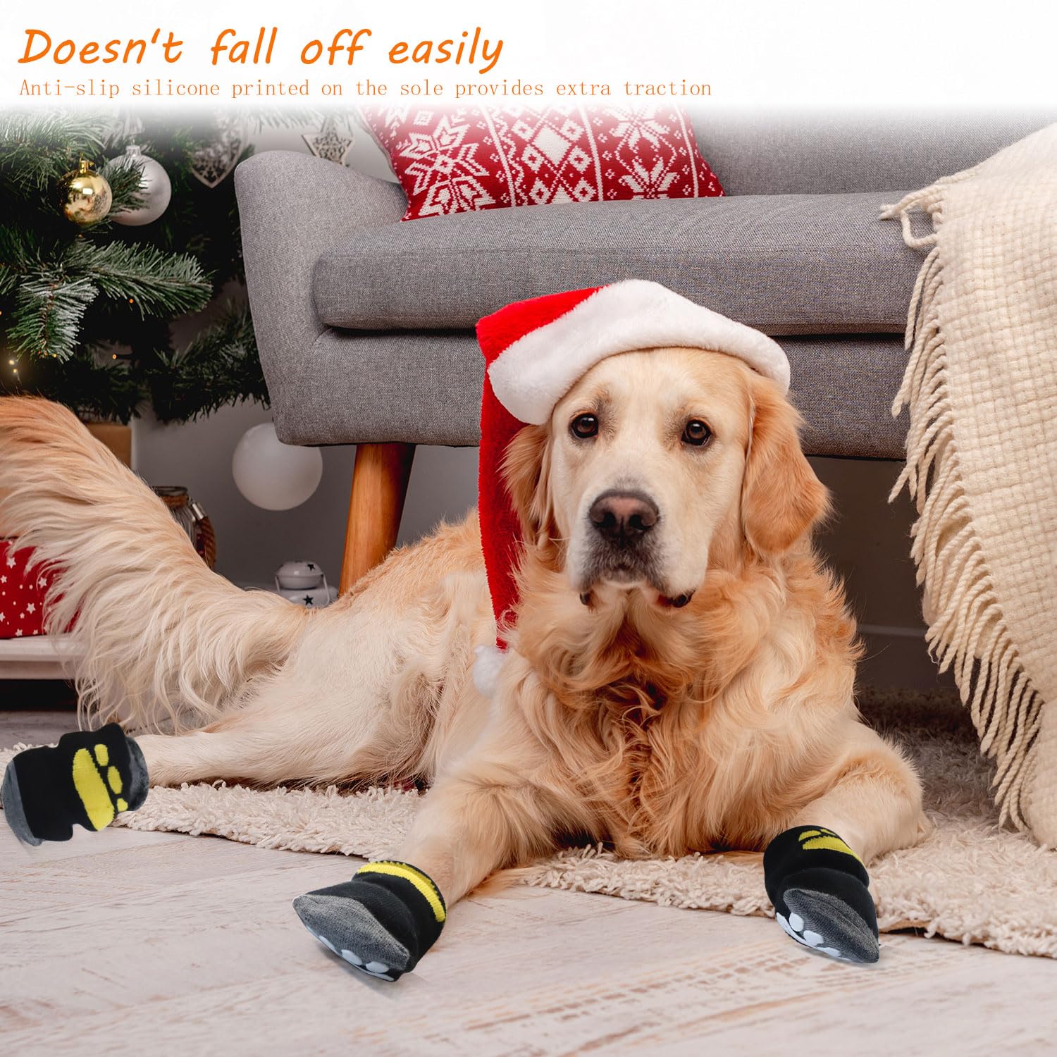 Calze Per Cani Paia Calzini Antiscivolo Per Cani Taglie S/M/L