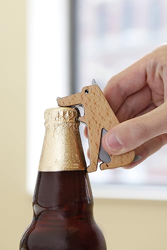 Miniatura 2 de Kikkerland Fetch! - Abrebotellas de acero inoxidable para perro, divertido accesorio de cocina para el hogar, bar, regalo