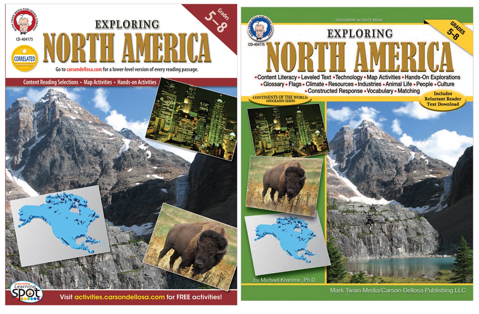 Mark Twain - Exploring North America, Grades 5 - 8 (Continents of the World)